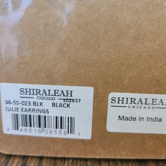 Shiraleah Chicago Anthropologie Julie Black Boho Earrings - Picture 5 of 5